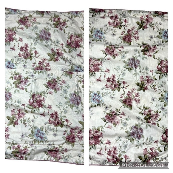 Waverly Other - 2 Waverly Rose Standard Pillow Shams Floral Gingham Norfolk Sonata Cottagecore